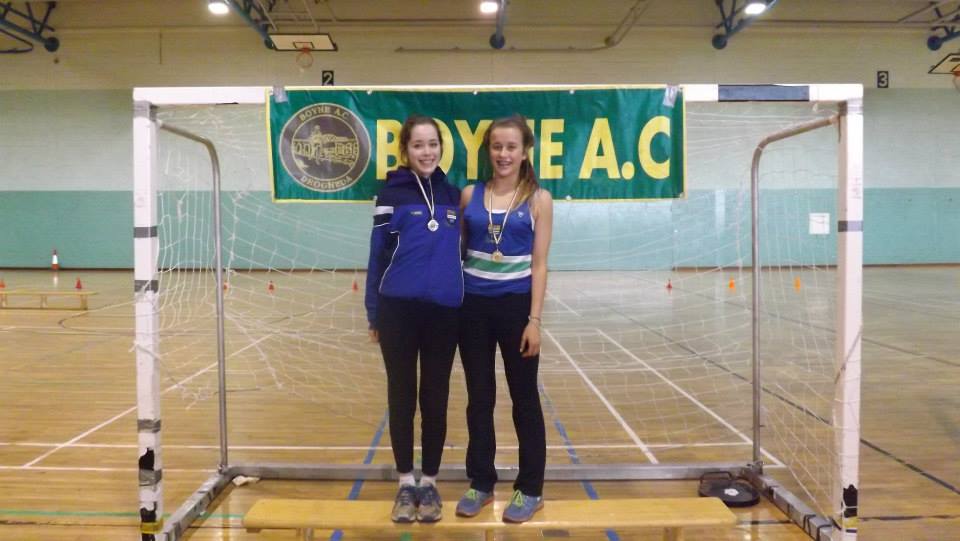 Tara & Niamh McGuinness  - 1st & 2nd u17 60m